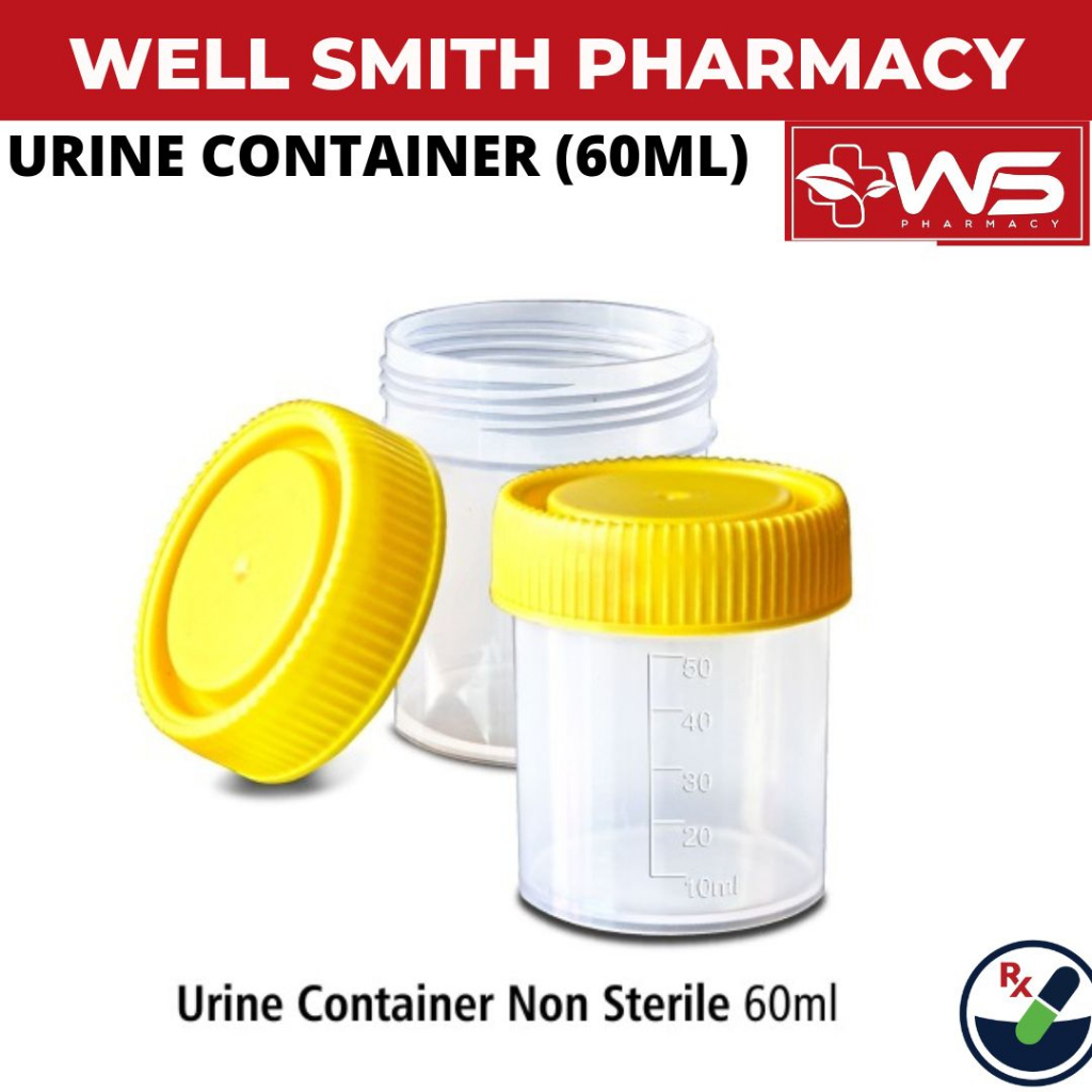 URINE CONTAINER 60ML (TO COLLECT URINE SAMPLE) | Shopee Malaysia