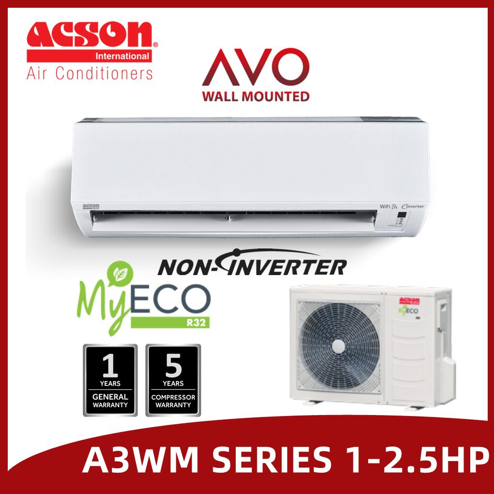 acson aircond 2.5 hp