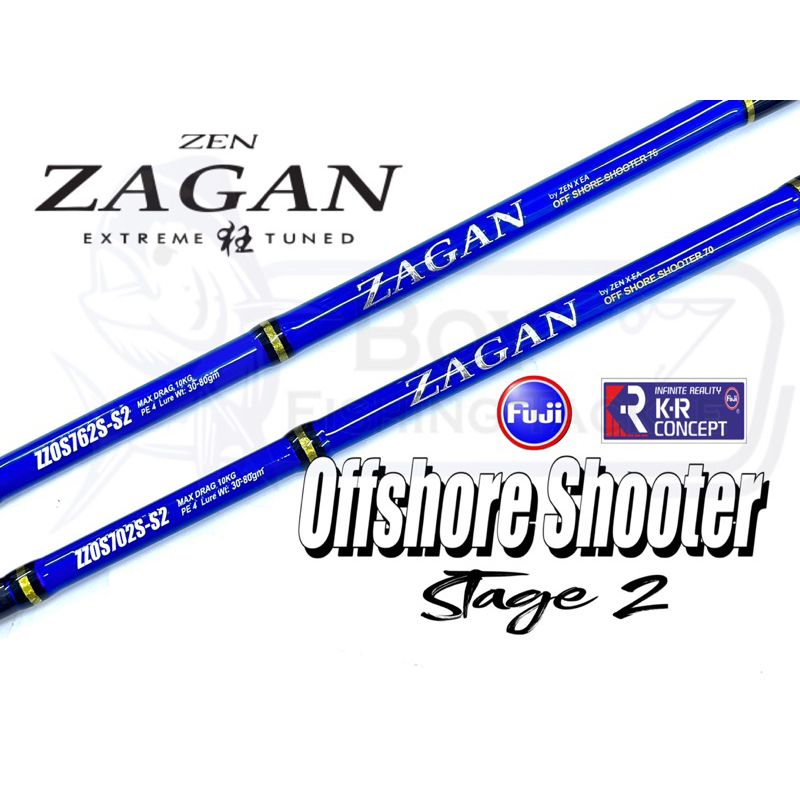 ZAGAN Offshore Shooter Stage 2 Popping Rod Fishing Rod | Shopee Malaysia