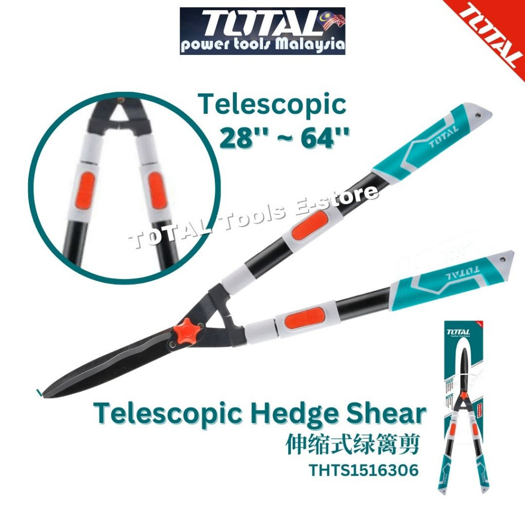 TOTAL Telescopic hedge shear Tree Trimmer 28