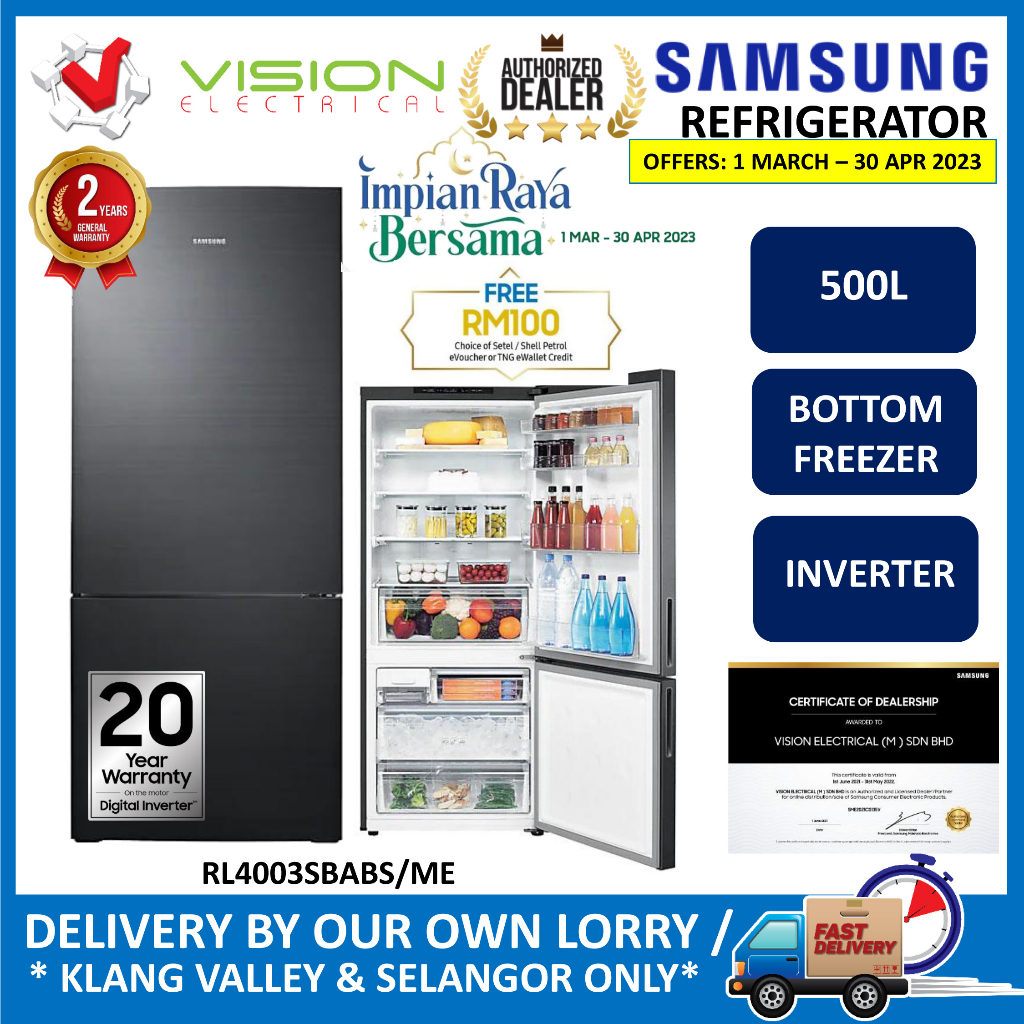 [Free Delivery + Basic Setup Klang Valley] SAMSUNG RL4003SBABS/ME 2