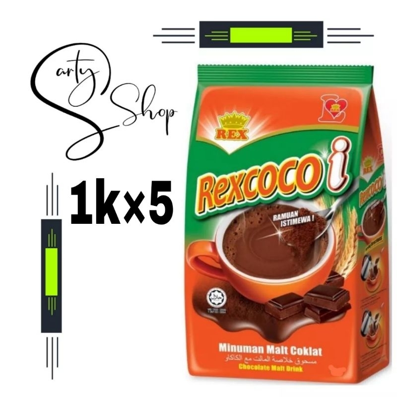 REXCOCO CHOCOLATE MALT POWDER - 1k×5 | Shopee Malaysia