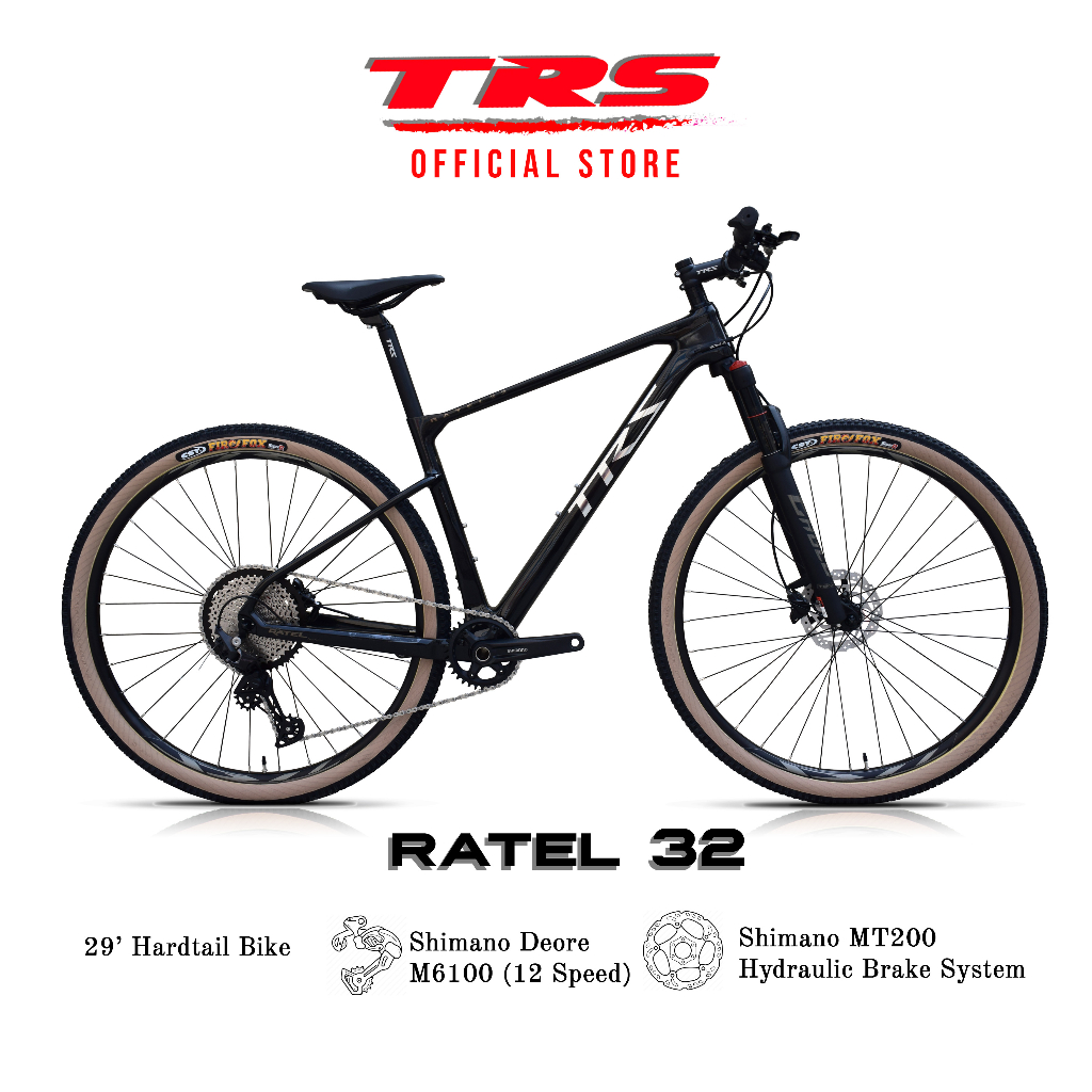 TRS RATEL 32 Carbon Fiber Mountain Bike Shimano 1x12 Speed 29