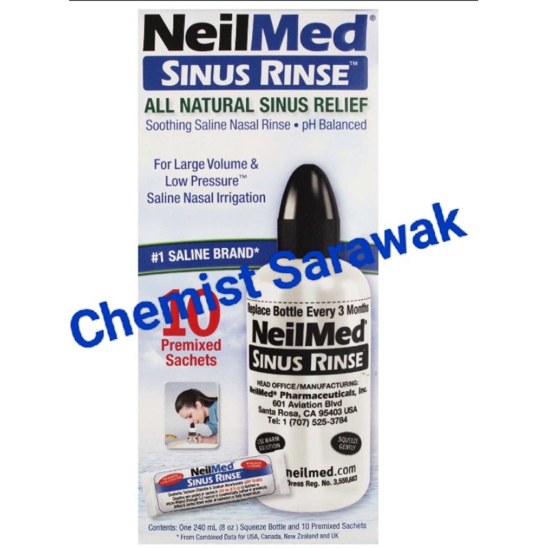 NeilMed Sinus Rinse All Natural Sinus Relief [10's Premixed Sachets