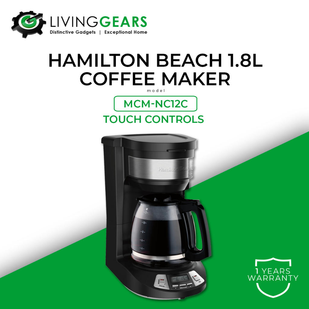Hamilton Beach Programmable Coffee Maker 1.8L/12 Cups (46290A
