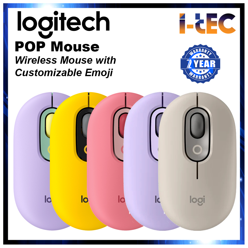 Logitech POP Wireless Mouse with Customizable Emoji | Shopee Malaysia