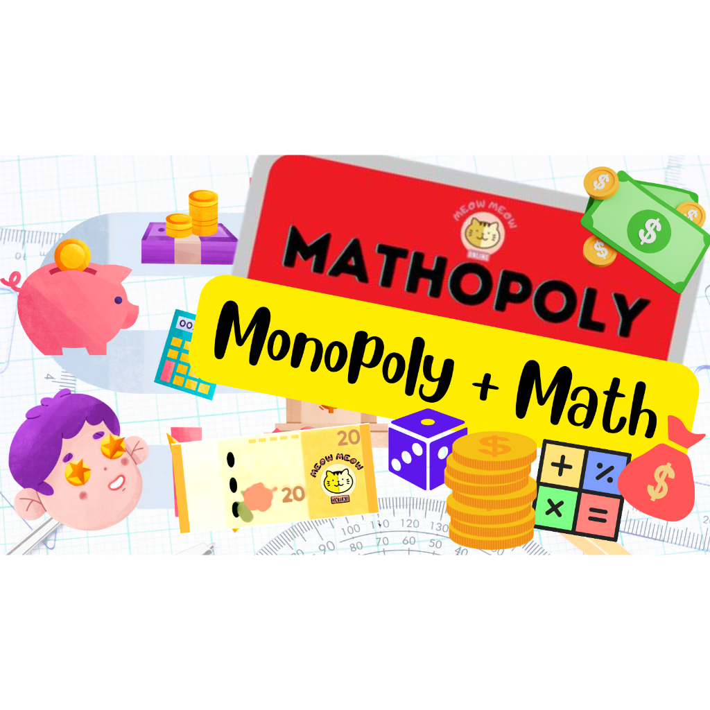 Mathopoly数学大富翁Math + monopoly,学习数学的乐趣 | Shopee Malaysia
