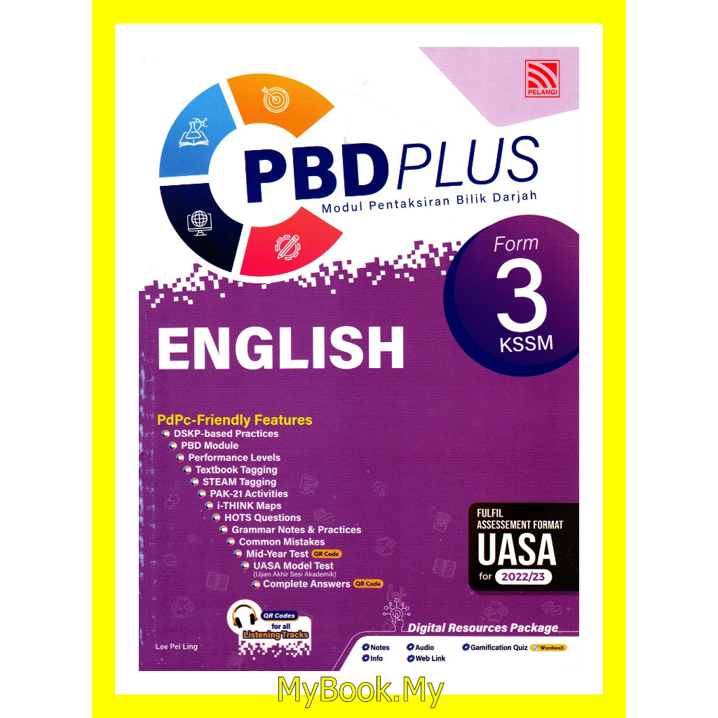 MyB Buku Latihan : PBD English - Tingkatan 3 KSSM (Pelangi) | Shopee ...