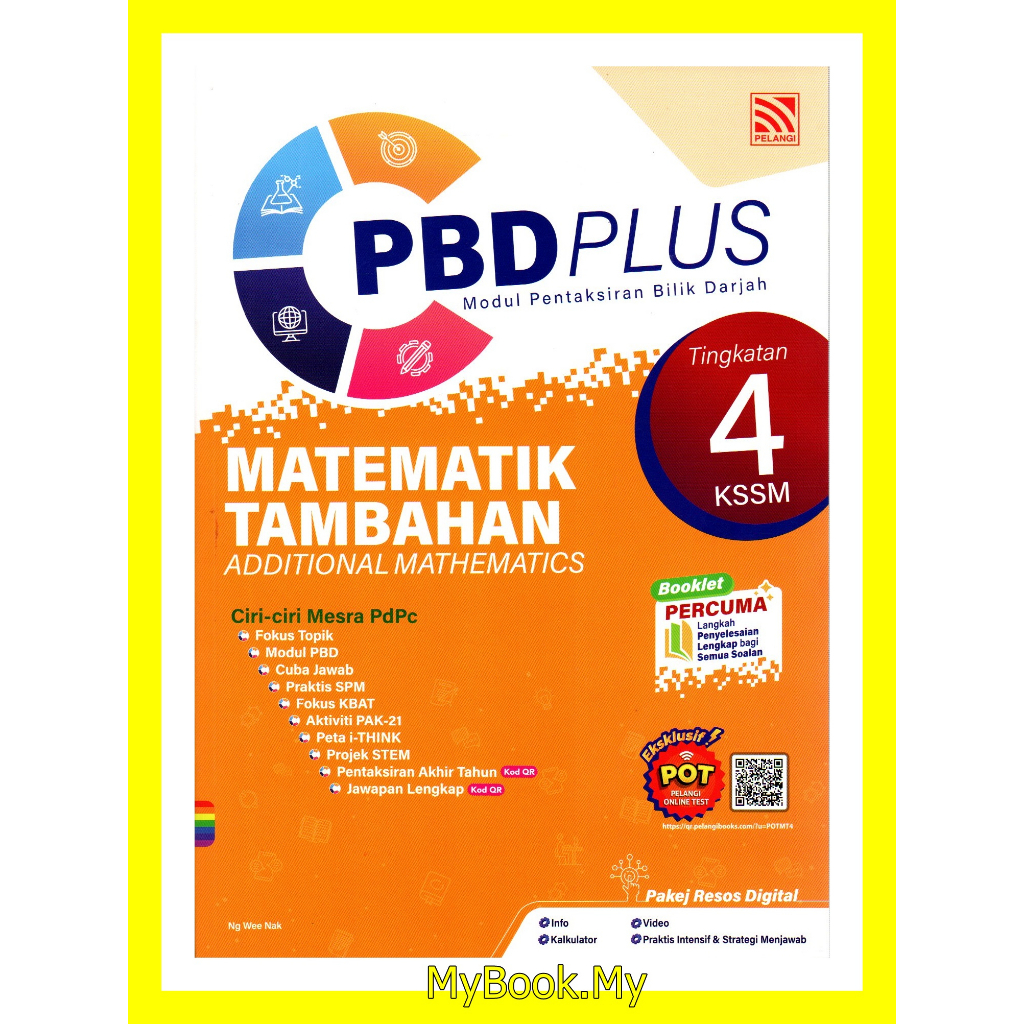 Baru Myb Buku Latihan Pbd Modul Pentaksiran Bilik Darjah Matematik Tambahan Additional Math