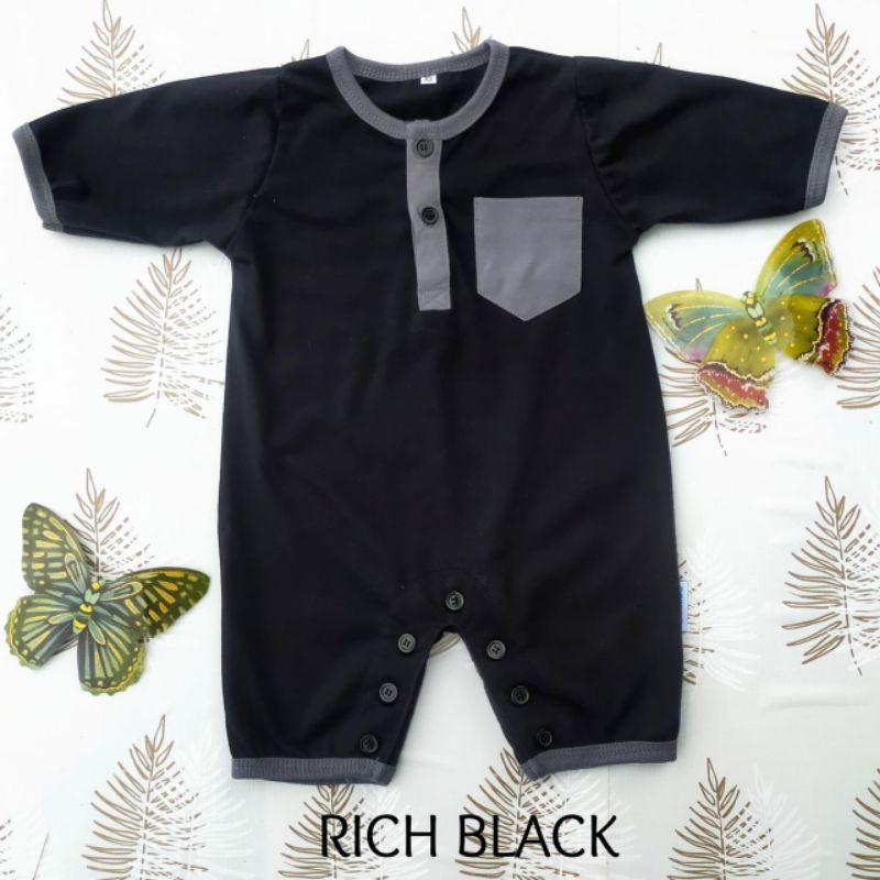 🔥🔥ROMPER BAJU MELAYU 🔥🔥AIDAN BLACK (0-12m) | Shopee Malaysia