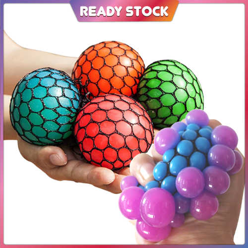 Stress Ball Murah Squeeze Ball Release Stress Squishy Mesh Ball Squeeze ...