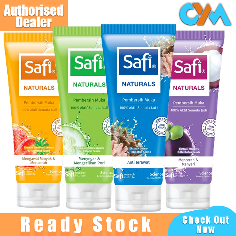 Safi Pembersih Muka 100g Face Wash Sari Gamat Strawberry Mentimun