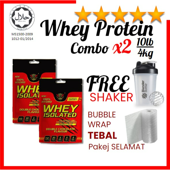 [JIMAT RM40] 4kg/10lb Hydro Whey Protein Isolate Powermania Halal JAKIM