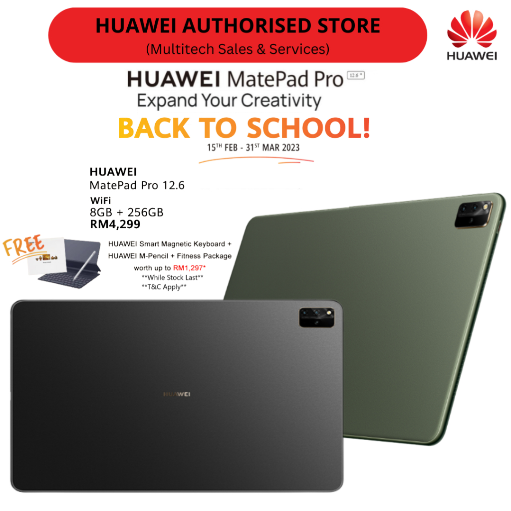 Huawei Matepad Pro 12.6 Inch 8GB + 256GB Wifi Version 120 Hz high