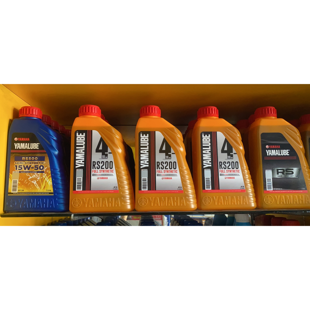 YAMAHA YAMALUBE 4T RS200 FULLY SYNTHETIC ENGINE OIL / RS500 15W50 SEMI