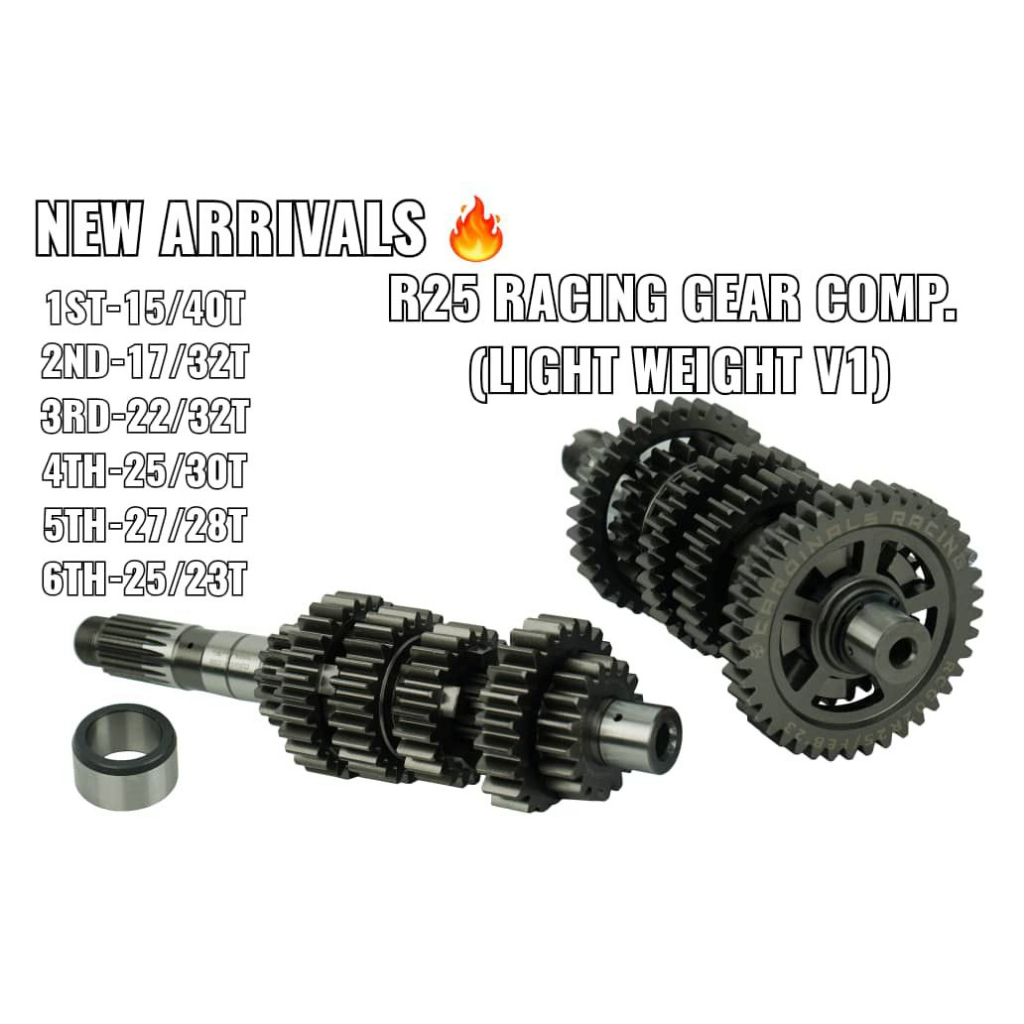 R25 / R 25 CARDINALS RACING LIGHT WEIGHT V1 GEAR COMP SET / GEAR BOX ...