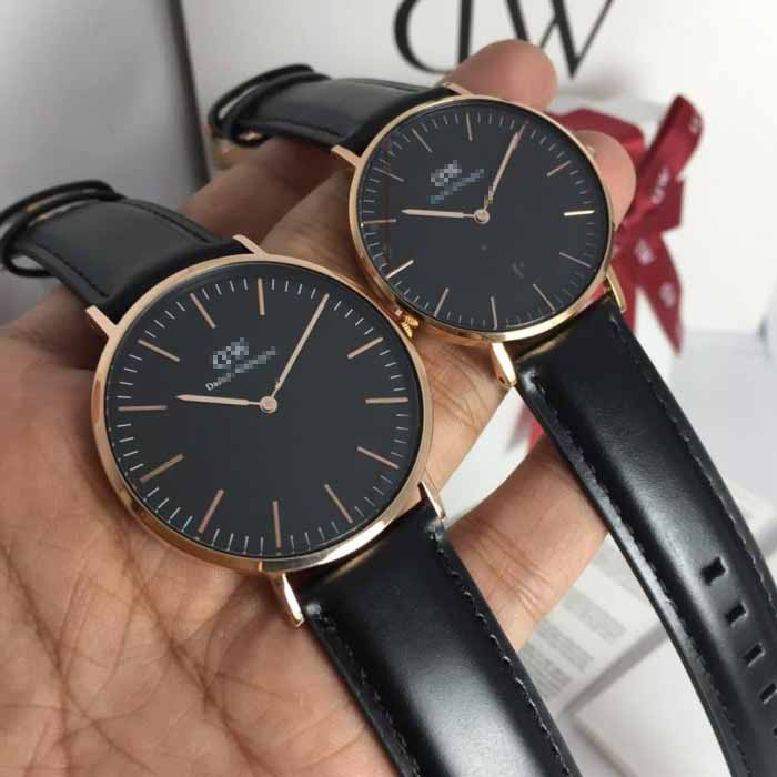 WD DW Couple Watch Set Valentine Anniversary Gift Couple Luxury Box Black White Rose Gold Silver Shopee Malaysia