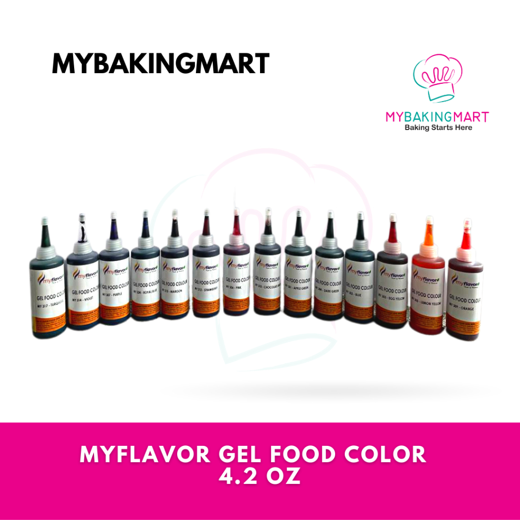 Mybakingmart Myflavor Edible Gel Food Coloring Halal 4.2 Oz Pewarna