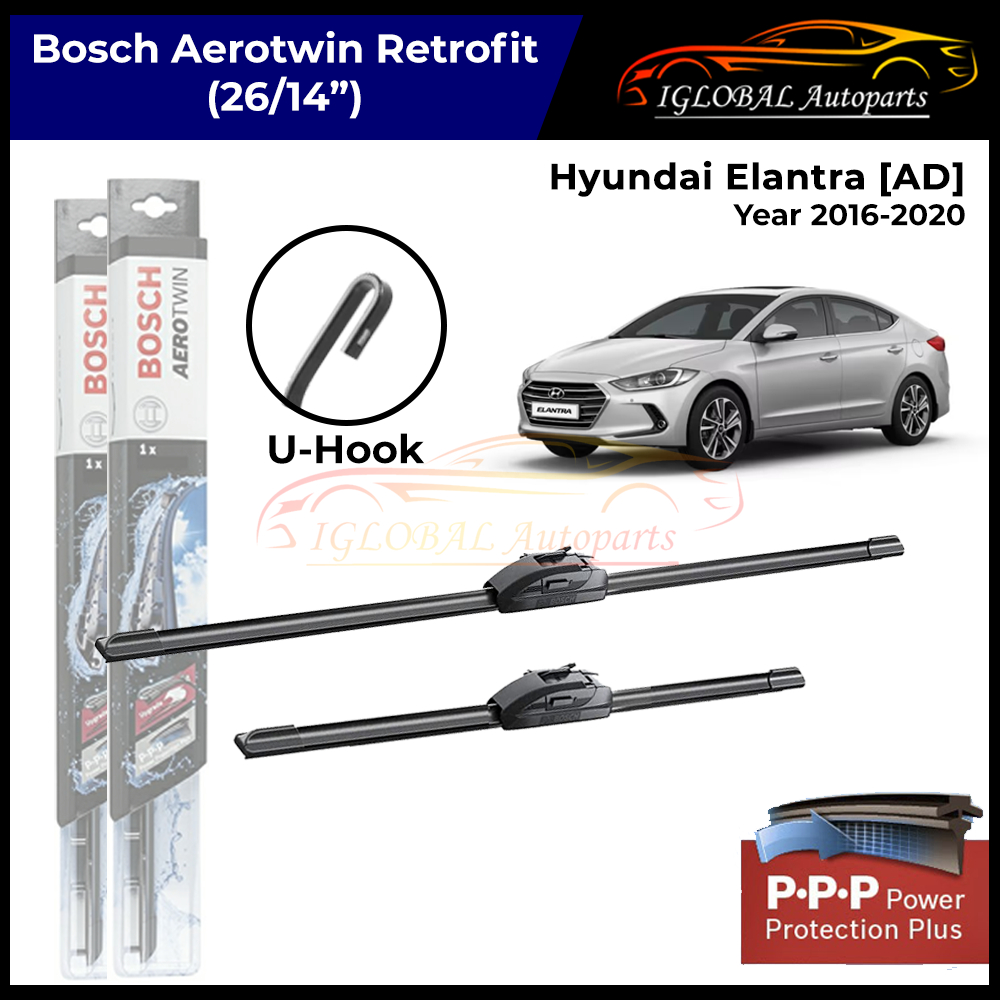 Hyundai Elantra [AD] Year 20162020 Windshield Wiper Bosch Aerotwin