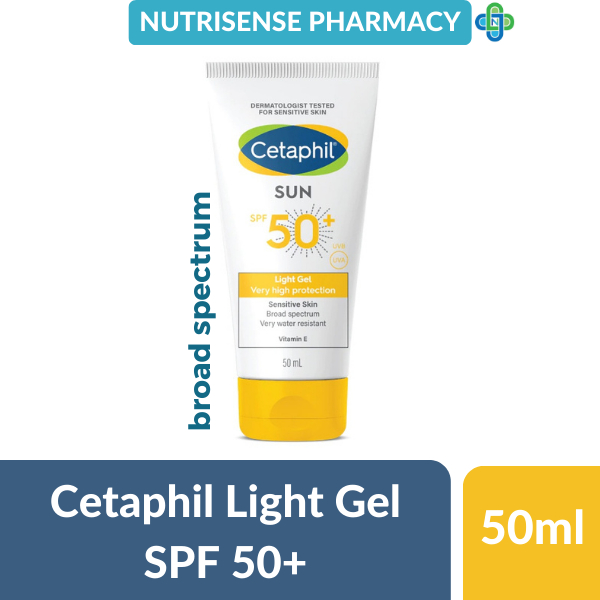 Cetaphil Sun Spf 50 Light Gel 50ml Shopee Malaysia