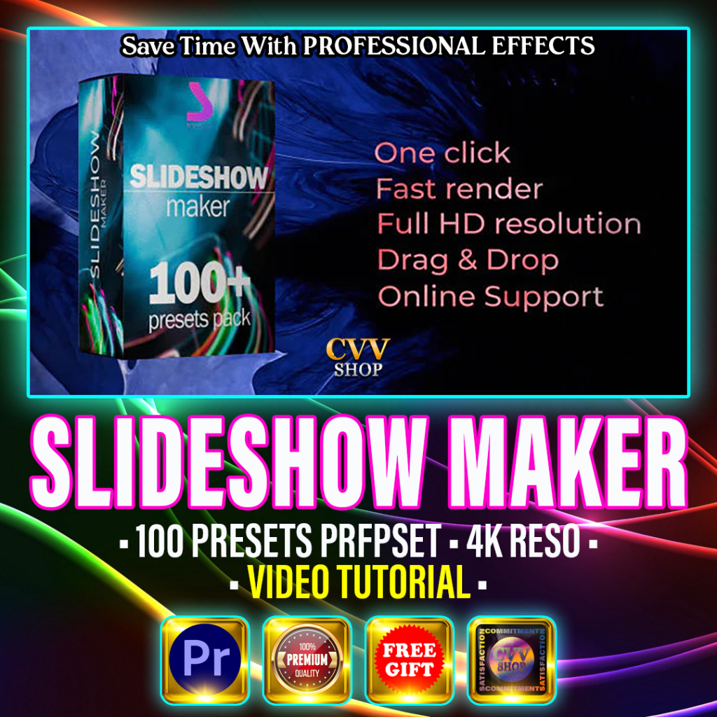 Slideshow Maker For Adobe Premiere Pro PC Windows Insert Pictures