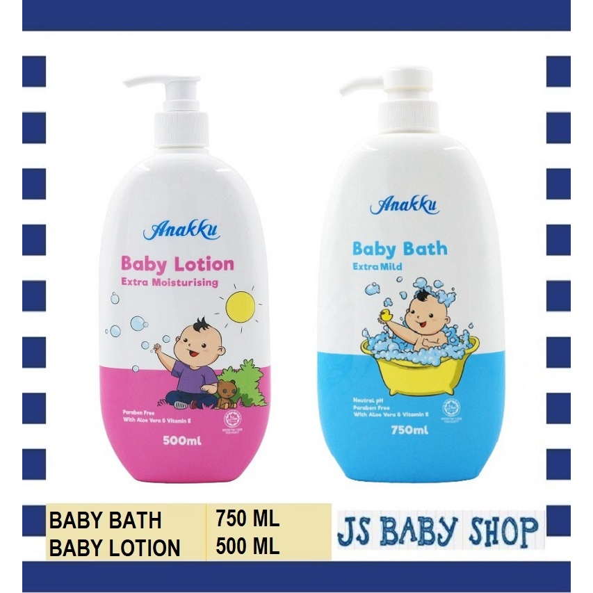 Anakku Baby Bath 750ML Baby Lotion 500ml | Shopee Malaysia