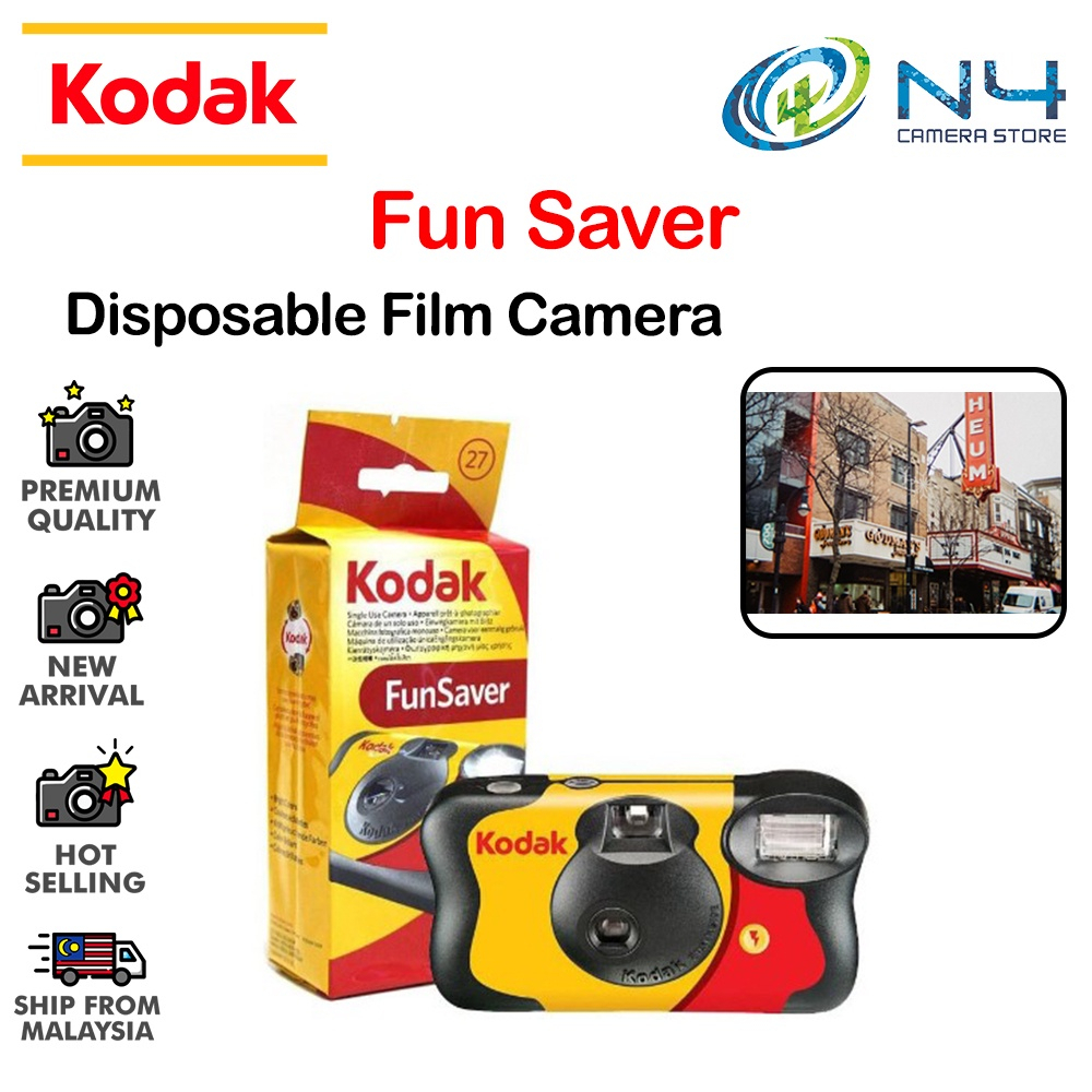 Kodak FunSaver Disposable Camera 27 Sheets With Flashing Light Kodak ...