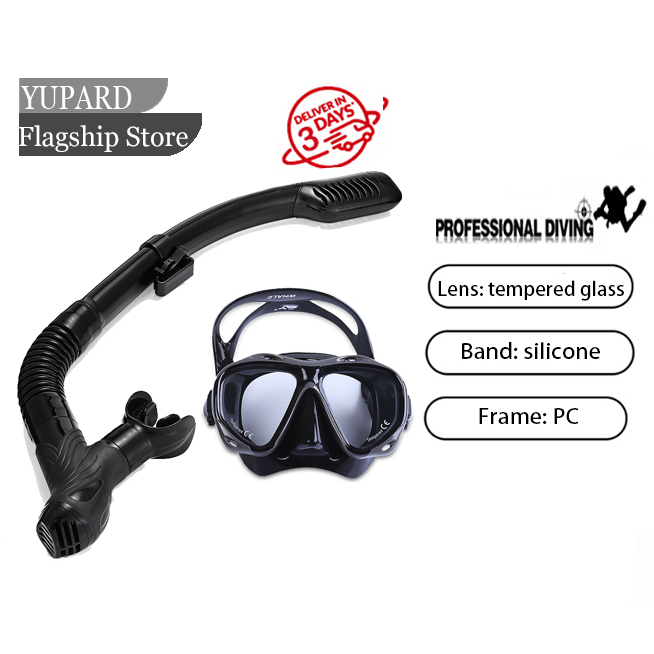 WHALE Professional Diving Scuba Snorkel Tube Set MK2600 + SK900 ...