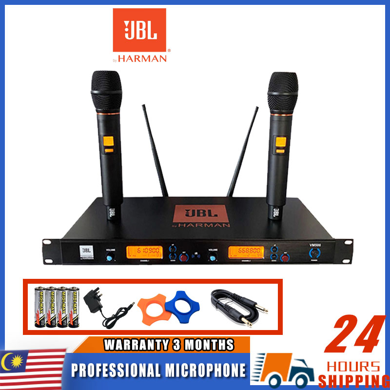 JBL VM500 Wireless Microphone KTV audio dual Karaoke mic with Receiver