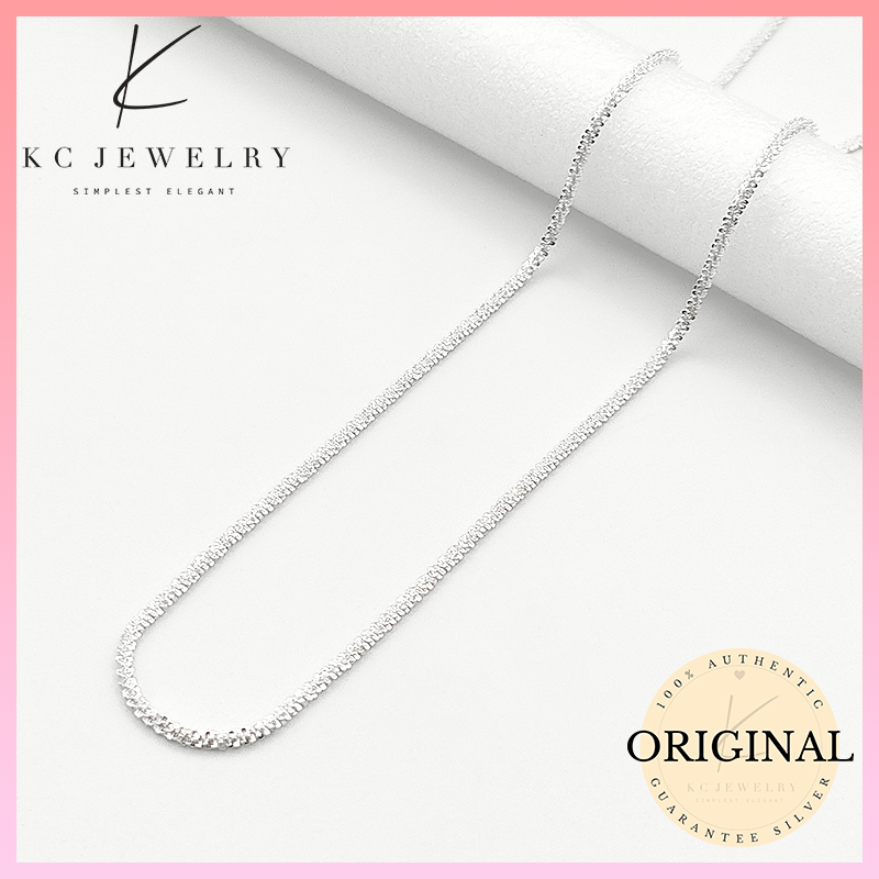 KC Jewelry S925 Sparky Starry Chain Necklace Shopee Malaysia