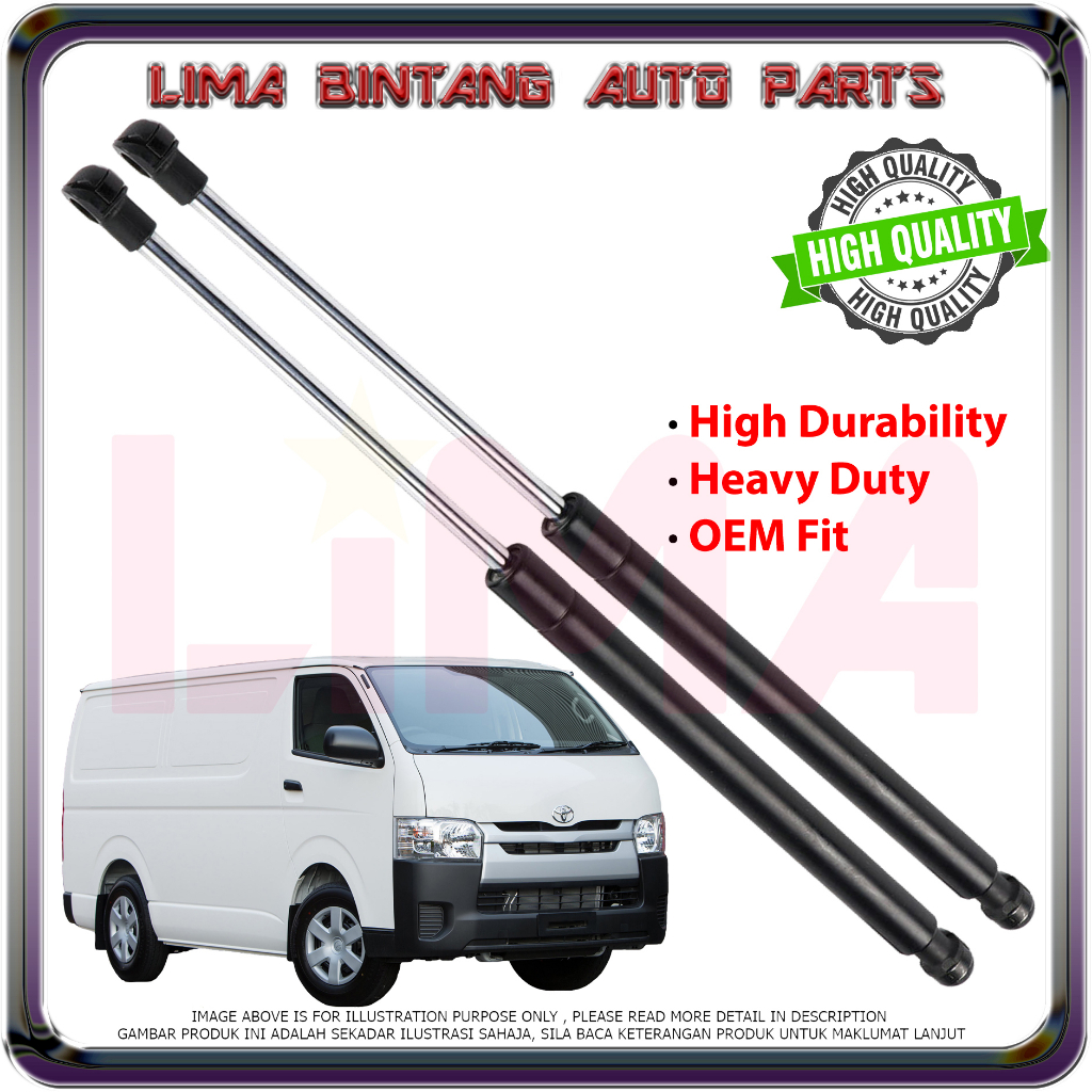 Rear Tailgate Lift Support Strut Damper Fit For Toyota HiAce Van 798708