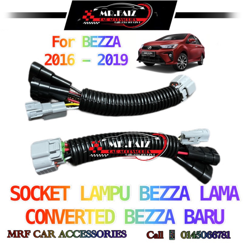 SOCKET LAMPU DEPAN BEZZA LAMA KEPADA BEZZA BARU | Shopee Malaysia