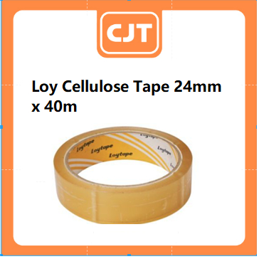 Loytape Cellulose Tape - 24mm X 40m (6 Pcs/Pack