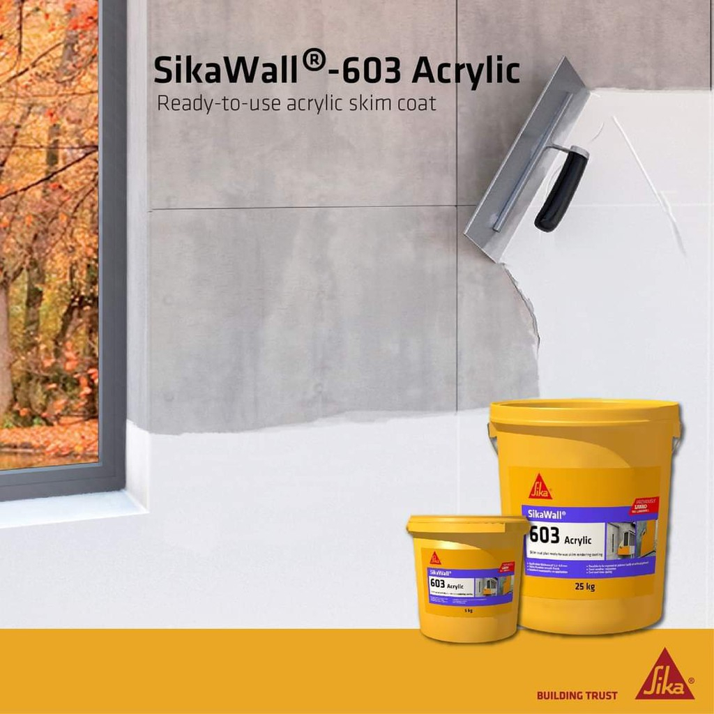 SIKAWALL 603 ACRYLIC 5kg (white) / ASG JOINT COMPOUND 5kg [SJ MALL