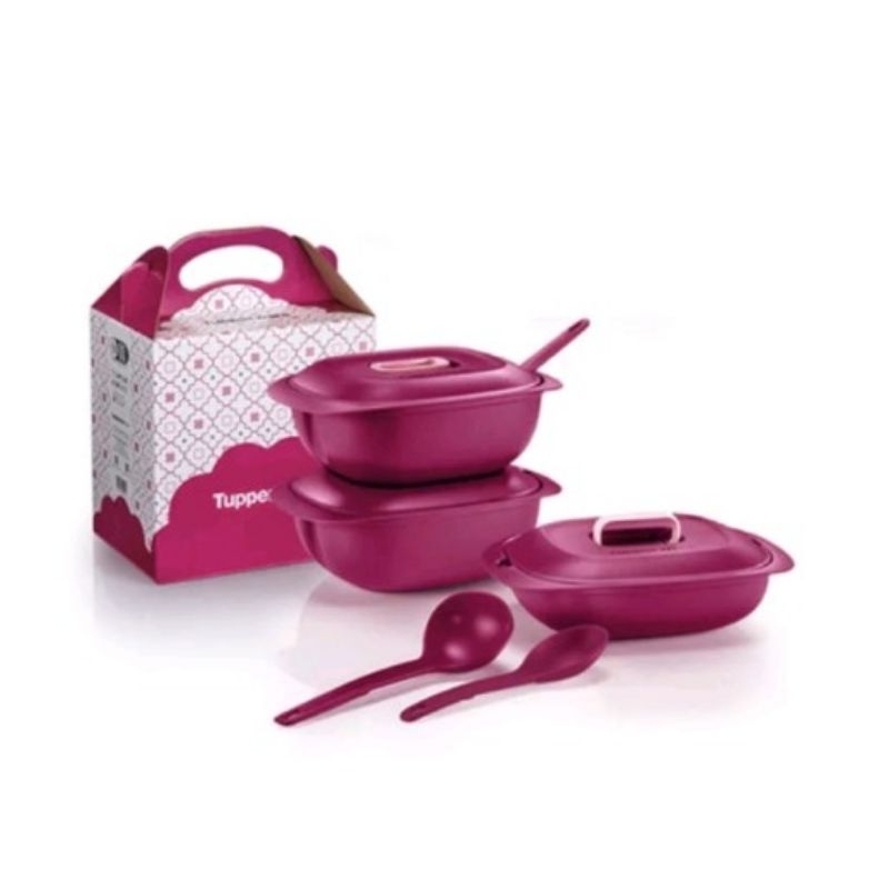 Tupperware Gourmet Server Set (3pcs) Shopee Malaysia