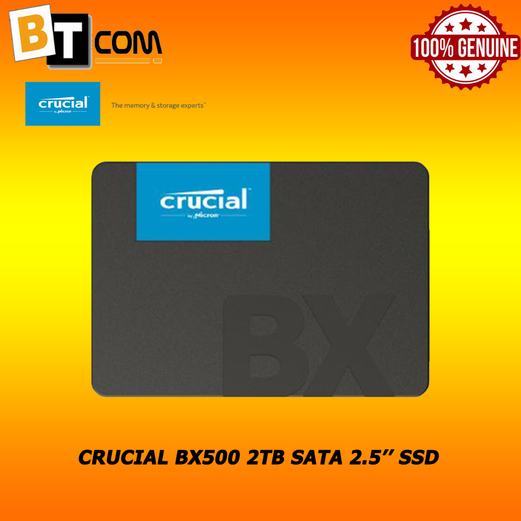Crucial BX500 2.5 2000 GB Serial ATA III 3D NAND (CT2000BX500SSD1