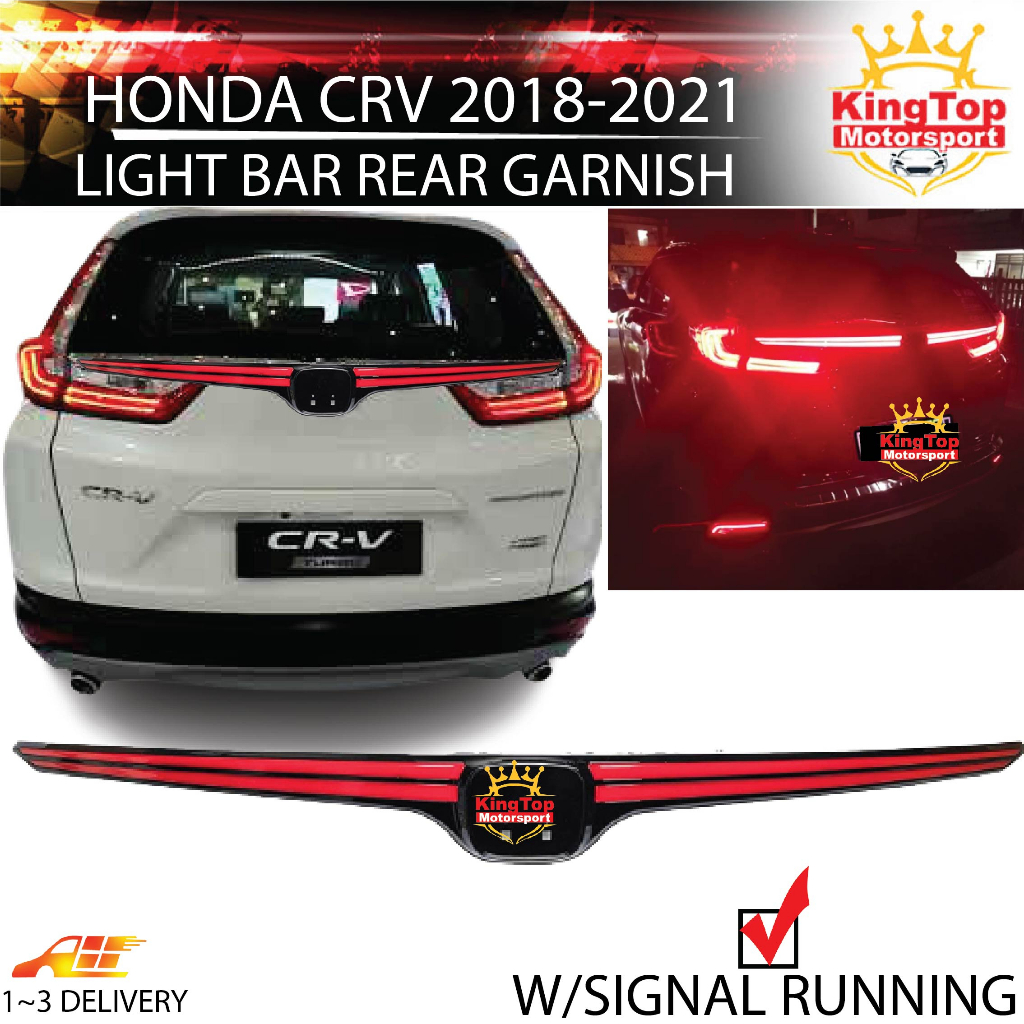 Honda CRV CRV 2017 2021 Sequential Reflector LED Rear Bumper Tail