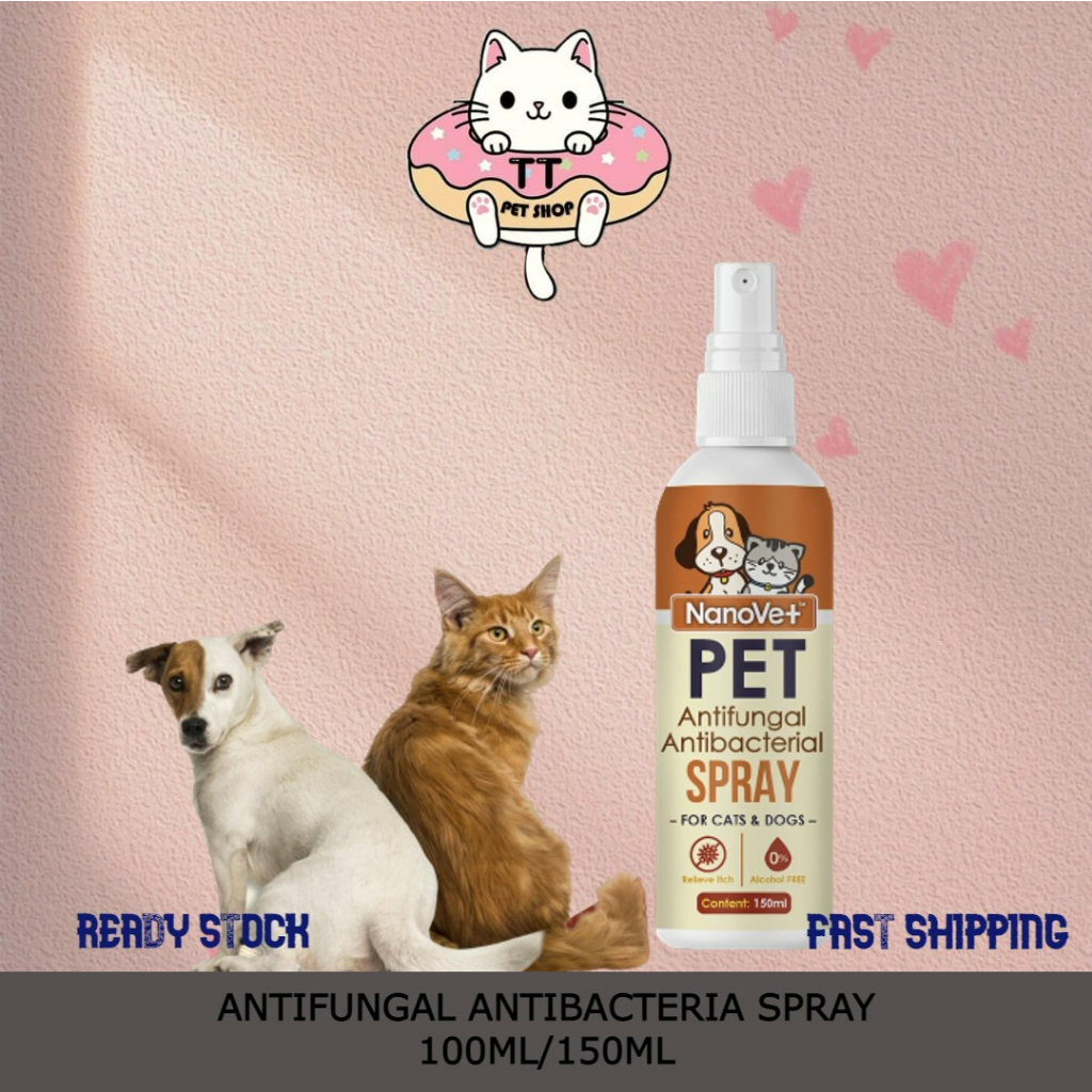 Nanovet ' Nanosilver Antifungal and Antibacterial Spray ' for Cat and