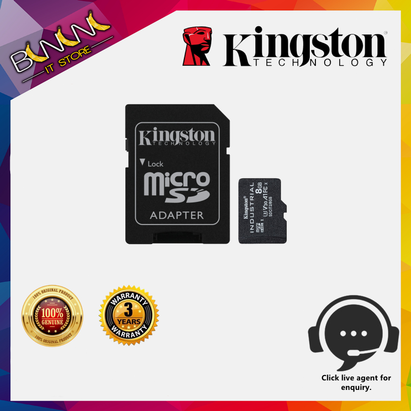 Kingston Industrial Temperature MicroSD UHSI Class 10 8GB/16GB/32GB