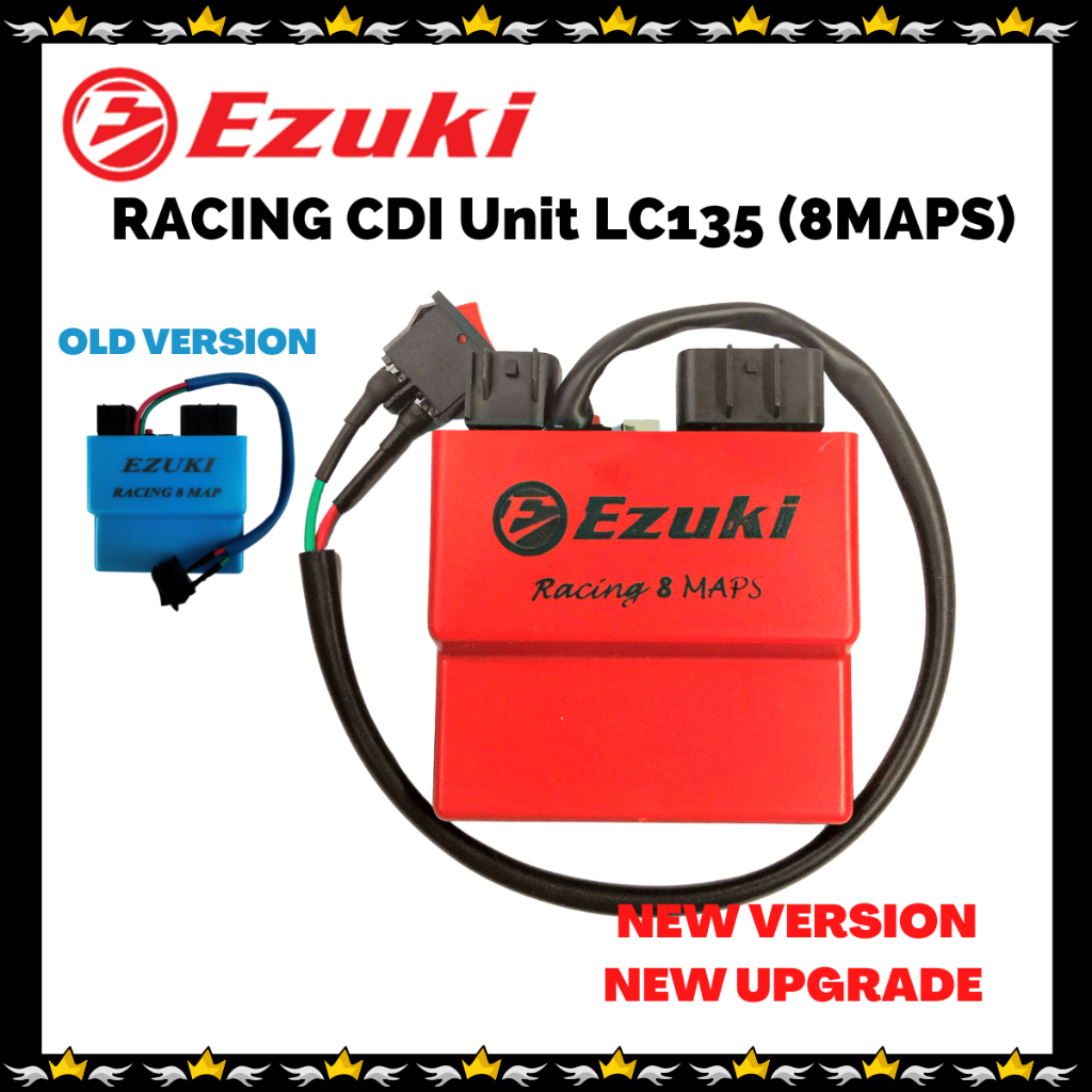 READY STOCK EZUKI RACING CDI LC135 V1-V7 (8 MAPS) YAMAHA LC 135 HIT RPM ...