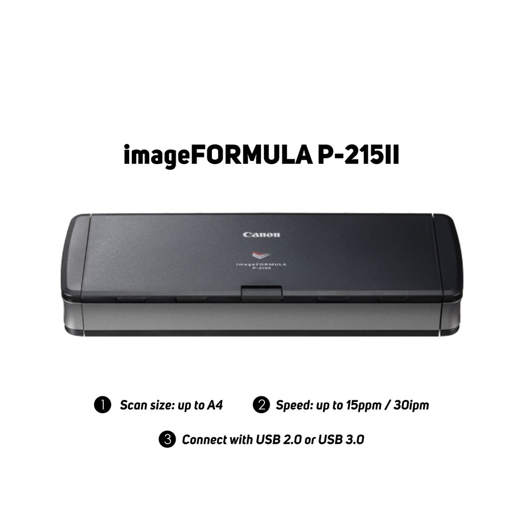 Canon P215II ImageFORMULA Mobile Document Scanner Shopee Malaysia