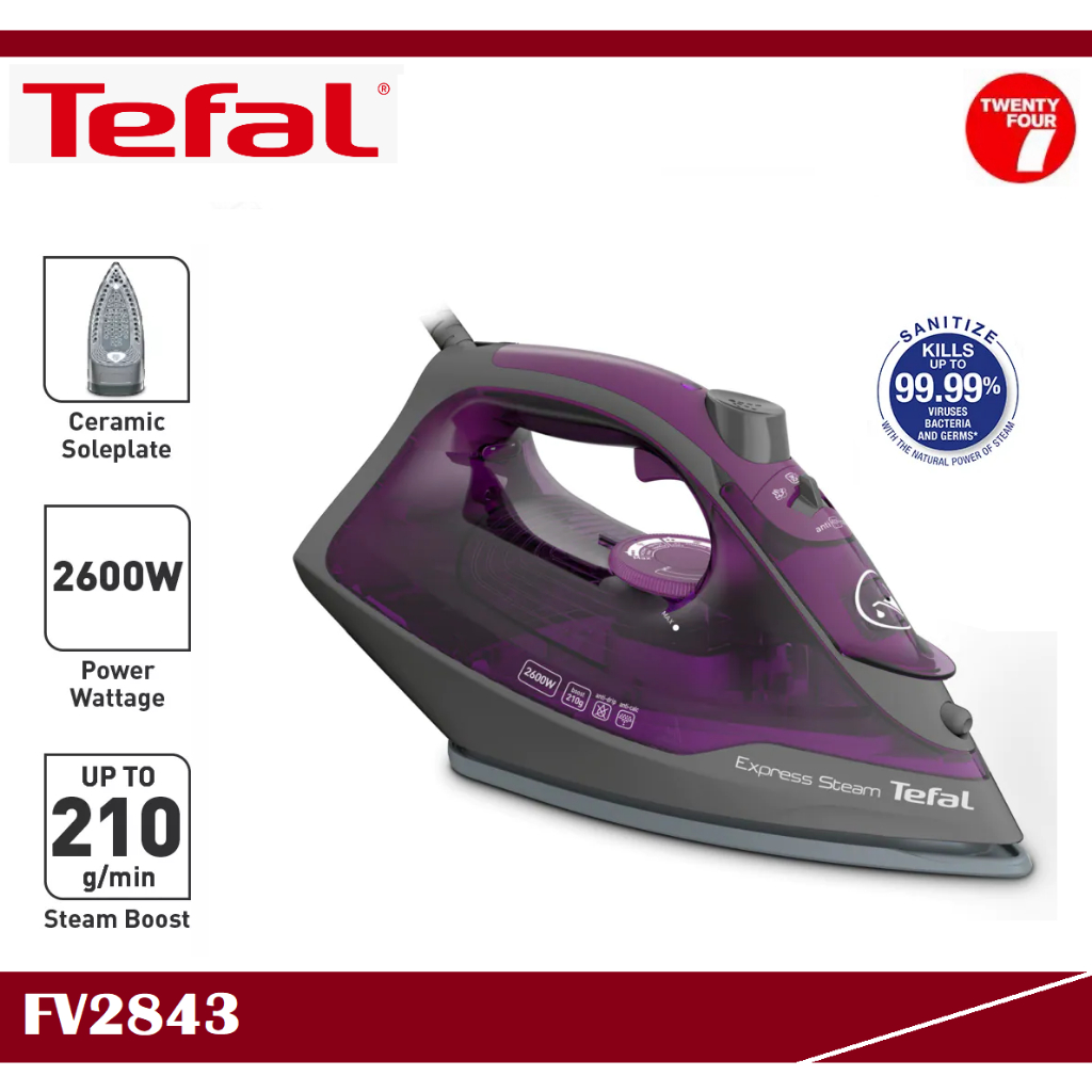 TEFAL Express Steam Steam Iron FV2843M0 (Steam Iron/ Iron Baju