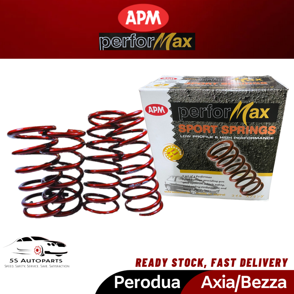 APM Performax Perodua Kancil Lowered Sport Spring Set 4 PCS PGMall