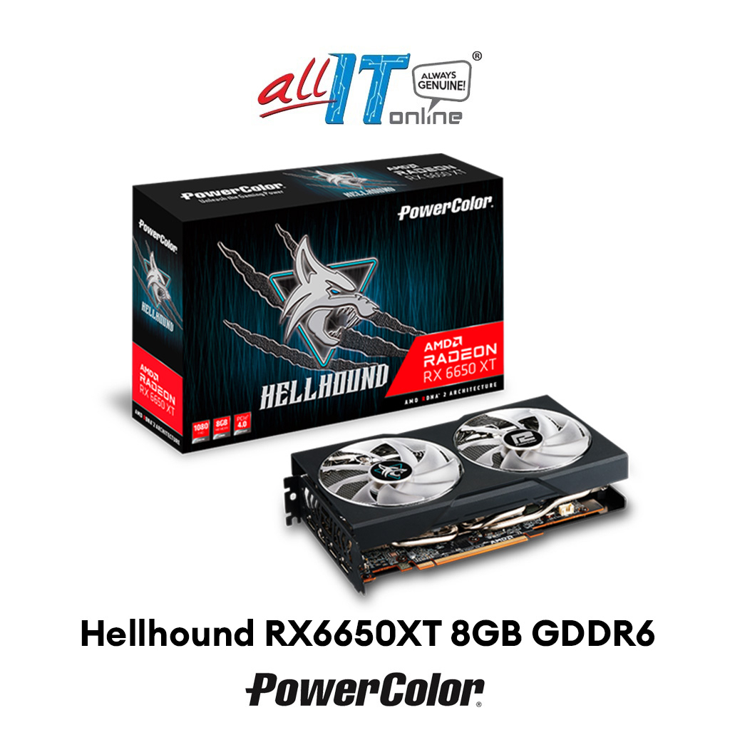 PowerColor Hellhound AMD Radeon™ RX 6650 XT 8GB GDDR6 128-bit Graphic Card  with Sakura Edition