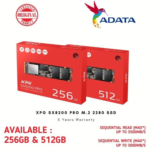 Adata xpg hot sale sx8200 ssd