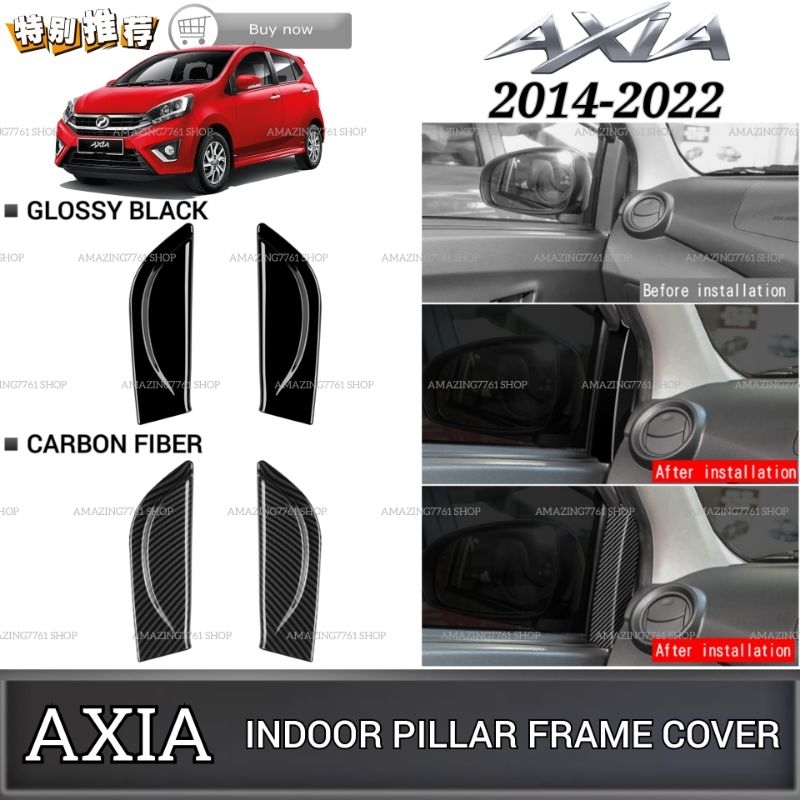 AMAZING PERODUA AXIA 20142022 DOOR PILLAR FRAME PANEL COVER TRIM