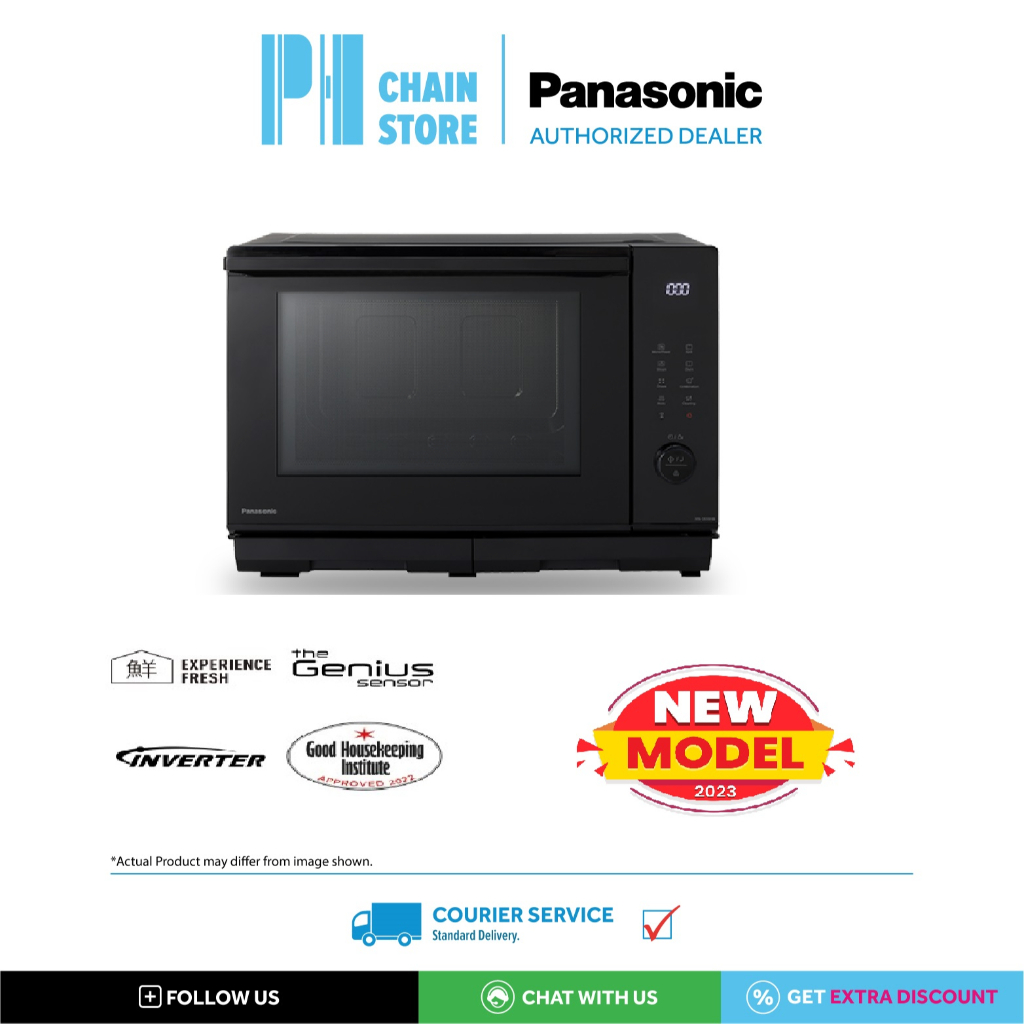 PANASONIC NNDS59NBMPQ 27L INVERTER PURE STEAM DOUBLE HEATER MICROWAVE