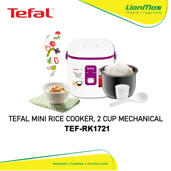TEFAL MINI RICE COOKER , 2 CUP MECHANICAL TEFRK1721 Shopee Malaysia