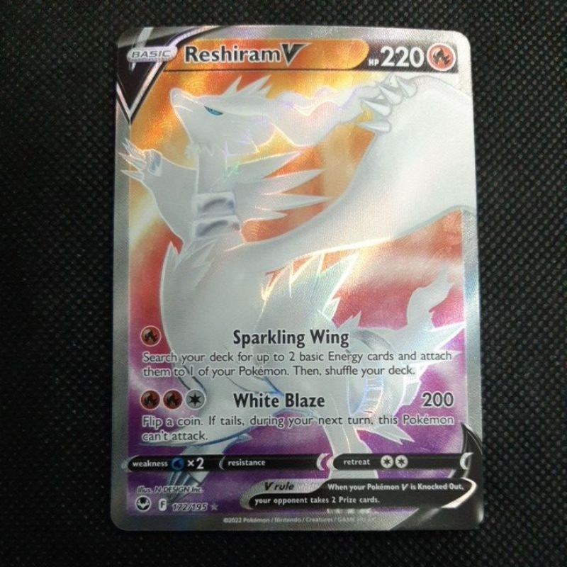 reshiram v pokemon card Reshiram V - 172/195 Full Art Ultra Rare