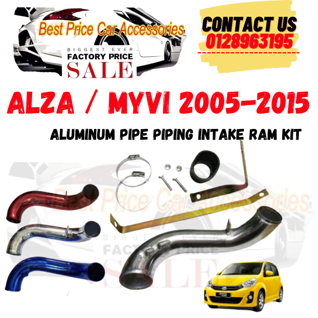 ALZA / MYVI 2005- 2015 Aluminum Pipe Piping Intake Ram Kit | Shopee ...